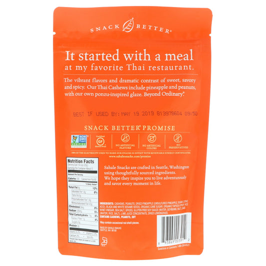 Sahale Thai Cashews (Pack of 6 - 4 oz)