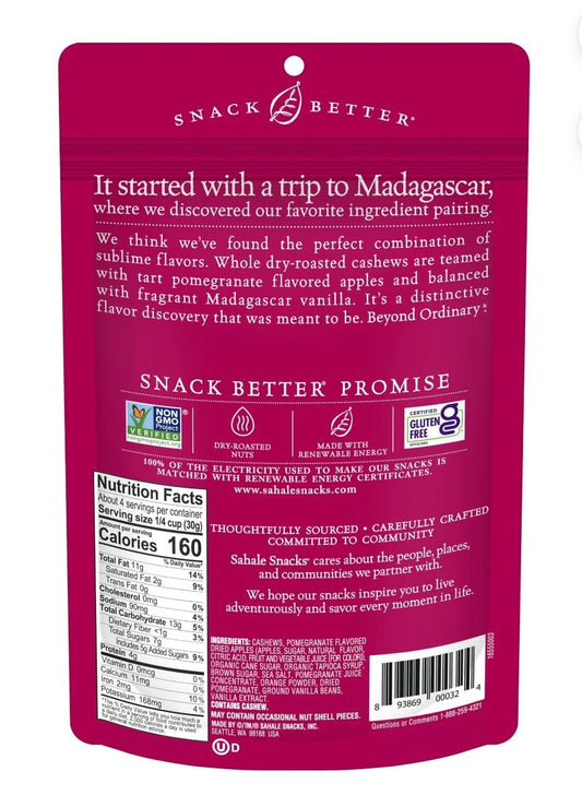 Sahale Snacks Cashews Glazed Nuts (Pack of 6 - 4 oz)