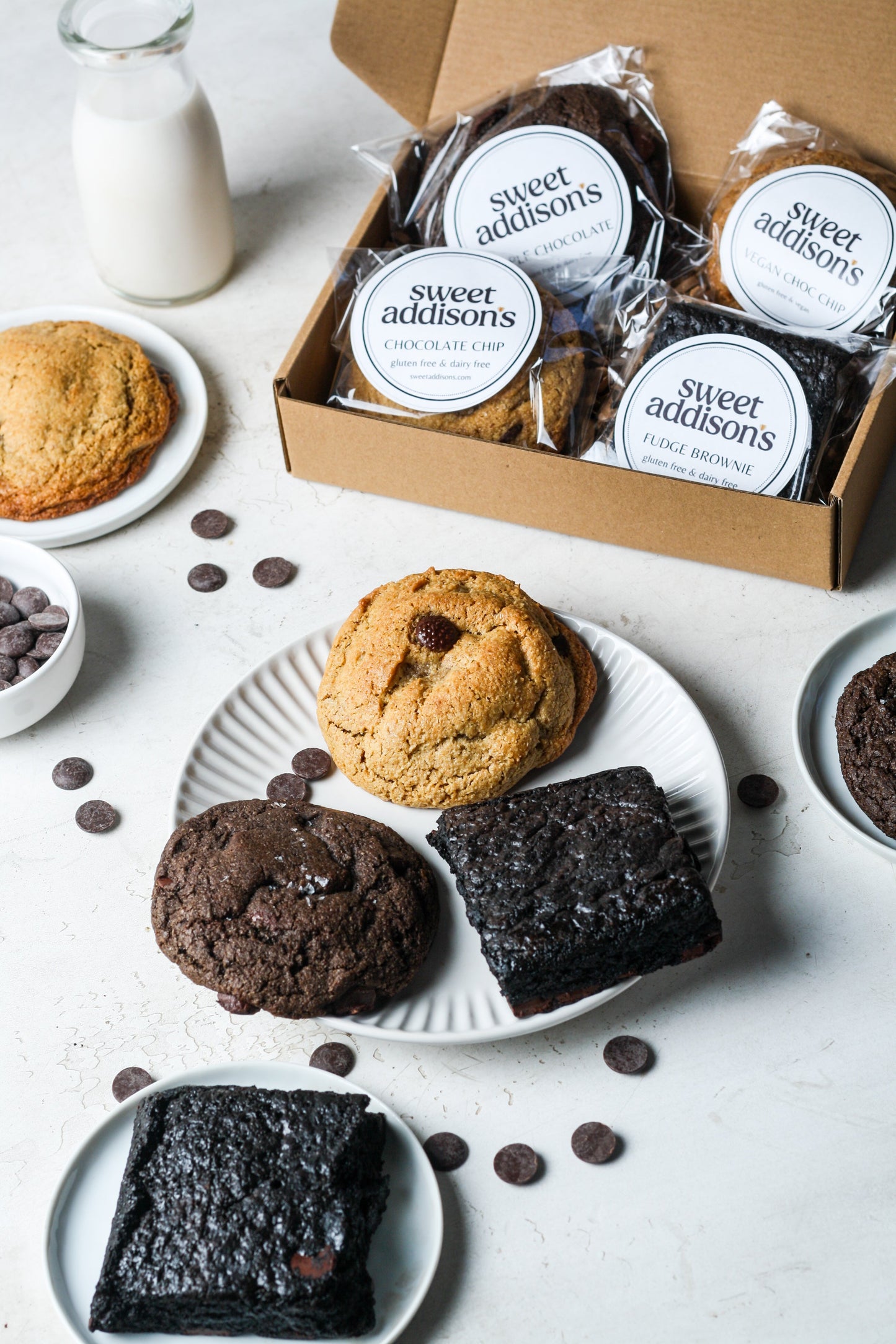 Signature Collection - Chocolate Chip Cookies, Triple Chocolate Cookies, Vegan Chocolate Chip Cookies, and Fudge Brownies