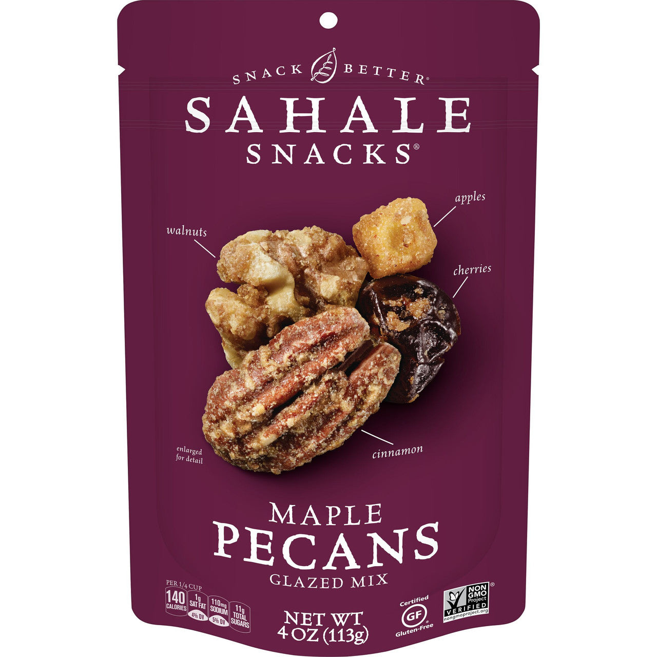Sahale Snacks Maple Pecans (Pack of 6 - 4 oz)