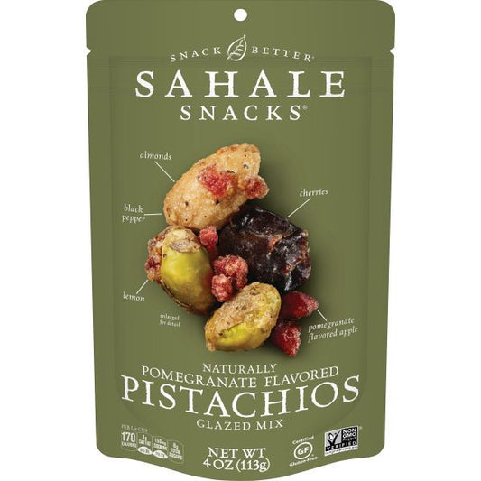 Sahale Snacks Pomegranate Pistachios (Pack of 6 - 4 oz)