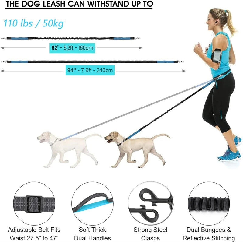 Hands-Free Dog Leash for Running & Jogging